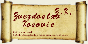 Zvezdoslav Kosović vizit kartica
